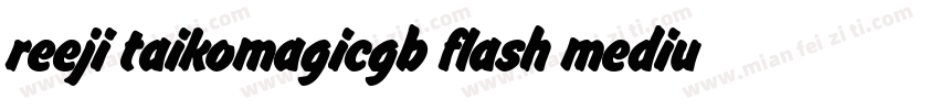 reeji taikomagicgb flash medium字体转换